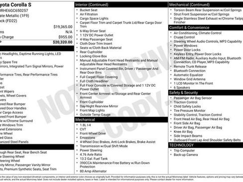 Used 2016 Toyota Corolla S image 31