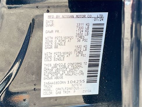 Used 2024 Nissan Titan Platinum Reserve w/ Moonroof Package image 31