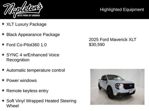 Used 2025 Ford Maverick XLT w/ XLT Luxury Package AWD/4WD image 15