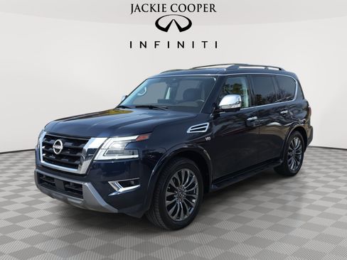 Used 2021 Nissan Armada Platinum w/ Captain's Chairs Package image 1