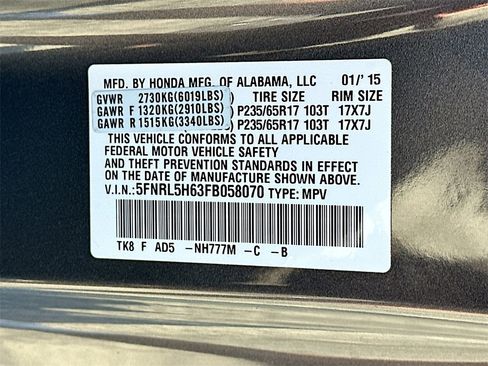 Used 2015 Honda Odyssey EX-L image 32