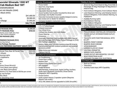 Used 2024 Chevrolet Silverado 1500 W/T w/ WT Value Package AWD/4WD image 13