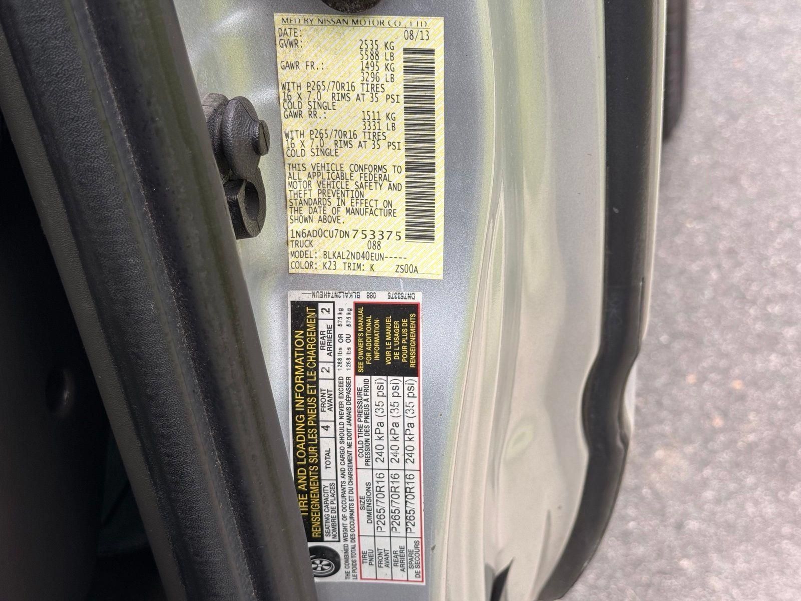Used 2013 Nissan Frontier SV RWD image 44