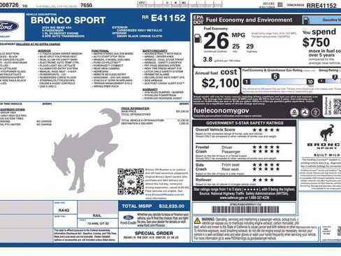 Used 2024 Ford Bronco Sport Big Bend AWD/4WD image 5