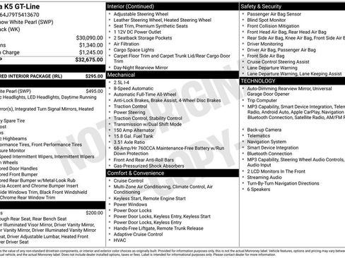 Used 2026 Kia K5 GT-Line w/ GT-Line Red Interior Package AWD/4WD image 6