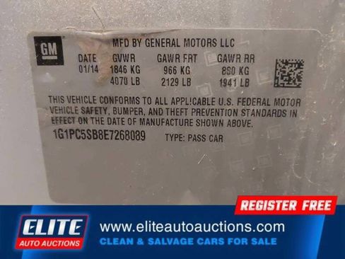 Used 2014 Chevrolet Cruze LT image 17