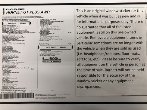 Certified 2024 Dodge Hornet GT image 2