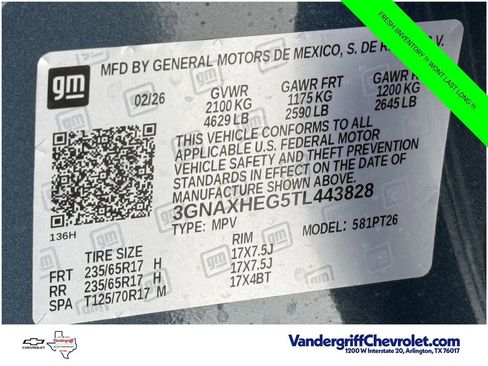 New 2026 Chevrolet Equinox LT w/ Safety and Technology Package FWD image 23