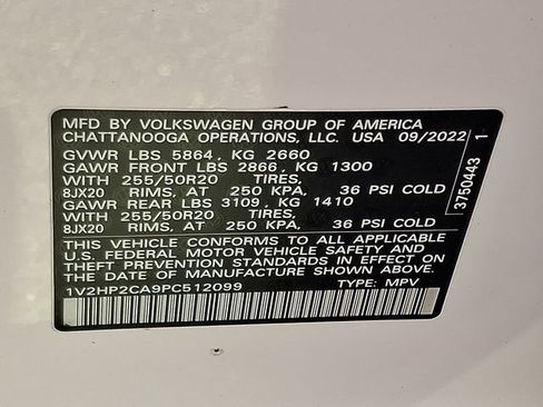 Used 2023 Volkswagen Atlas SE AWD/4WD image 27