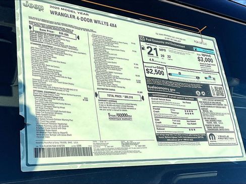 New 2025 Jeep Wrangler Unlimited Sport AWD/4WD image 12