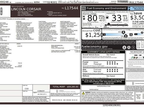 Used 2024 Lincoln Corsair Grand Touring w/ Equipment Group 301A image 43