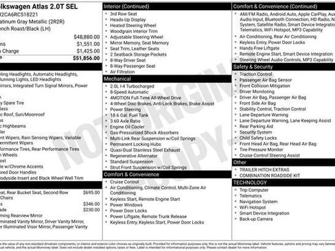Used 2024 Volkswagen Atlas SEL AWD/4WD image 35