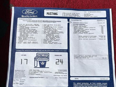 Used 1989 Ford Mustang LX RWD image 7