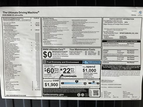 New 2026 BMW X5 xDrive50e w/ Premium Package image 38