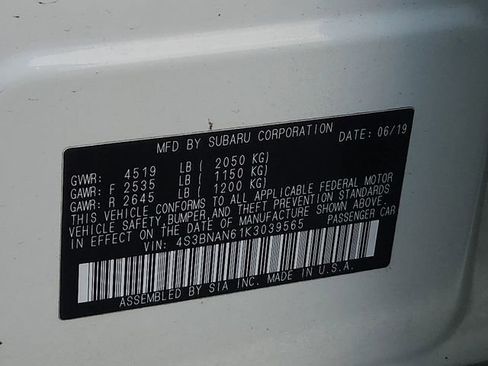 Used 2019 Subaru Legacy 2.5i Limited w/ Popular Package #2A image 27