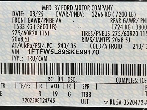 Used 2025 Ford F150 Lariat AWD/4WD image 60