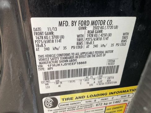 Used 2014 Ford Expedition EL XLT w/ Equipment Group 202A AWD/4WD image 20