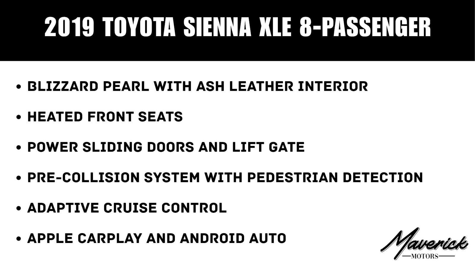 Used 2019 Toyota Sienna XLE FWD image 1