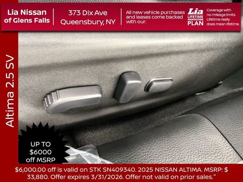 New 2025 Nissan Altima 2.5 SV w/ SV Premium Package image 13