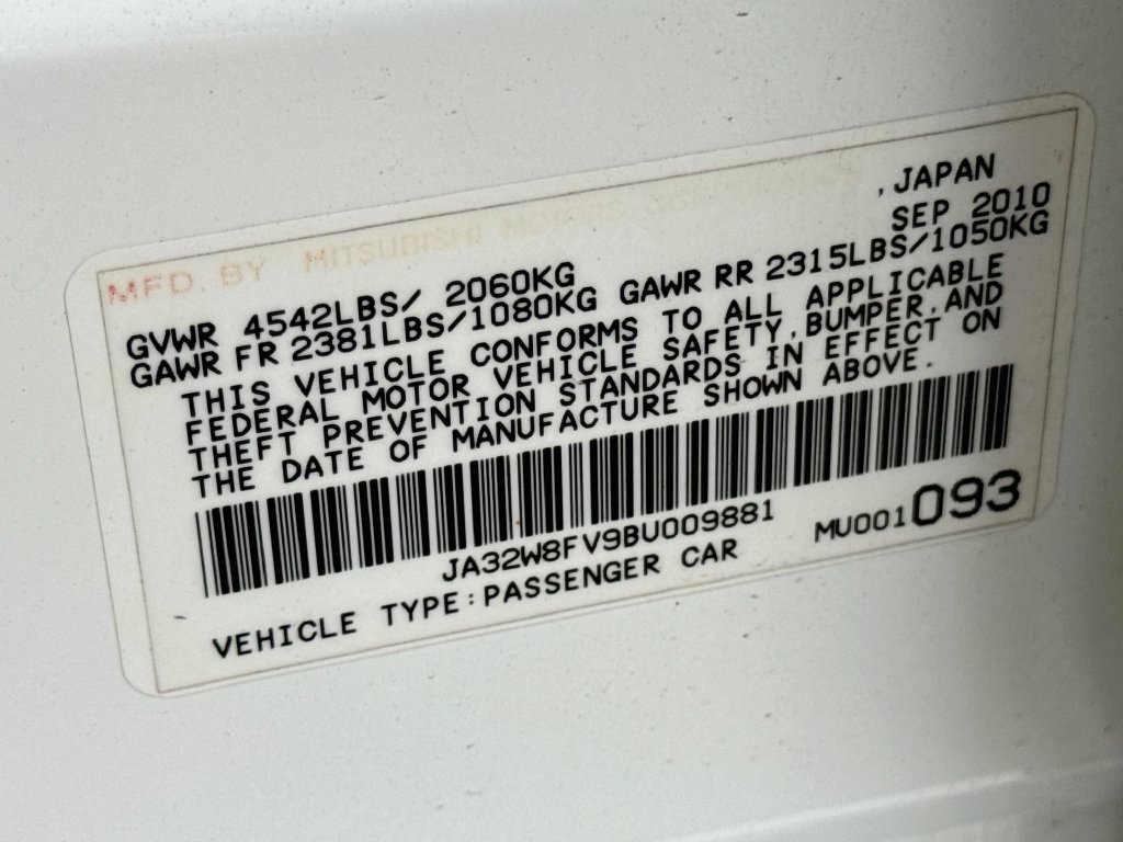 Used 2011 Mitsubishi Lancer Evolution GSR AWD/4WD image 31