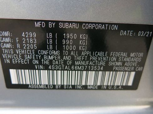 Used 2021 Subaru Impreza 2.0i Sport AWD/4WD image 36