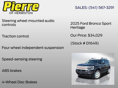 New 2025 Ford Bronco Sport Heritage AWD/4WD image 12