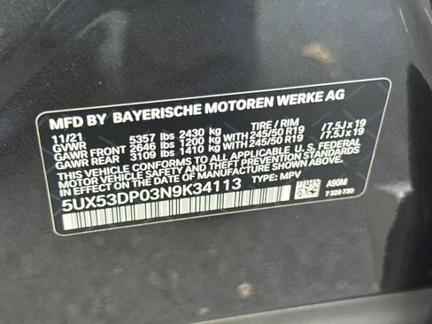 Certified 2022 BMW X3 xDrive30i w/ Premium Package 2 image 39