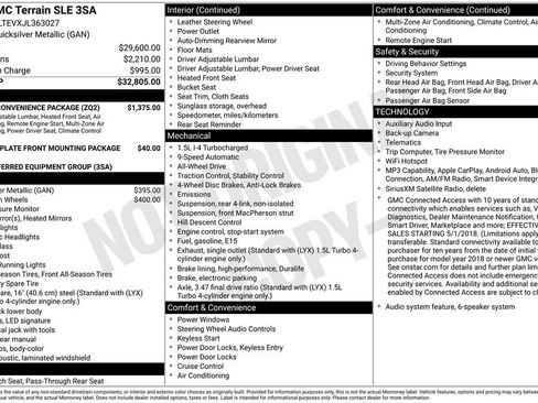 Certified 2018 GMC Terrain SLE w/ Driver Convenience Package AWD/4WD image 25