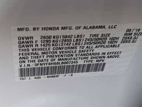 Used 2020 Honda Pilot Touring image 22