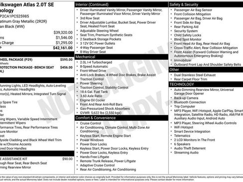 Used 2023 Volkswagen Atlas SE w/ Black Wheel Package FWD image 6