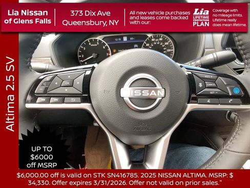 New 2025 Nissan Altima 2.5 SV w/ SV Premium Package image 15