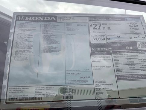 New 2026 Honda HR-V LX image 18