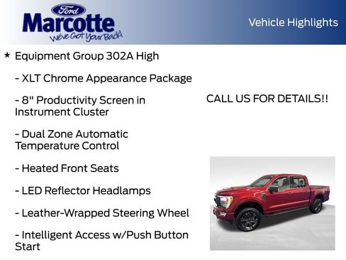 Certified 2021 Ford F150 XLT w/ Equipment Group 302A High AWD/4WD image 18