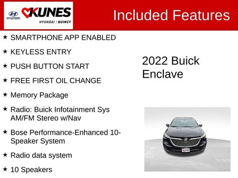 Used 2022 Buick Enclave Premium w/ Experience Buick Package AWD/4WD image 3
