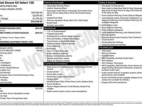 Used 2023 Buick Encore GX Select w/ Sport Touring Package AWD/4WD image 5