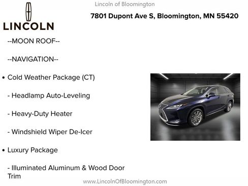 Used 2021 Lexus RX 450h AWD w/ Luxury Package image 4