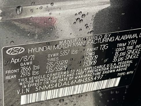 Certified 2021 Hyundai Santa Fe Limited AWD/4WD image 29