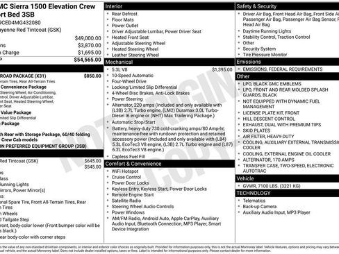 Used 2021 GMC Sierra 1500 Elevation w/ X31 Off-Road Package image 7