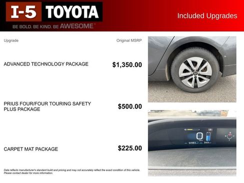 Used 2018 Toyota Prius Four w/ Advanced Technology Package FWD image 5