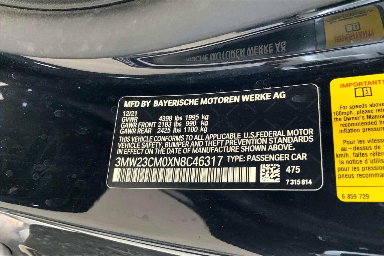 Used 2022 BMW 230i Coupe w/ M Sport Package RWD image 8