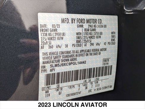 Used 2023 Lincoln Aviator Black Label w/ Dynamic Handling Package AWD/4WD image 25