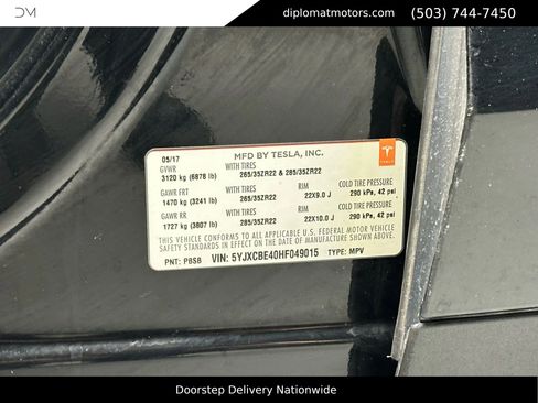 Used 2017 Tesla Model X P100D image 44