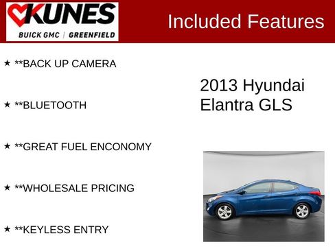 Used 2013 Hyundai Elantra GLS w/ Preferred Pkg FWD image 2