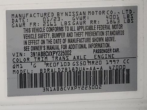 Used 2023 Nissan Sentra SV FWD image 33