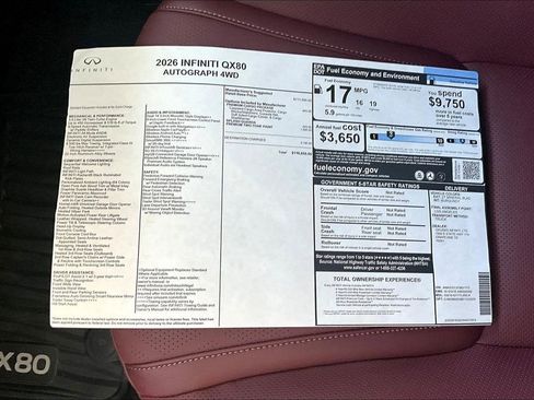 New 2026 INFINITI QX80 Autograph w/ Premium Cargo Package image 27