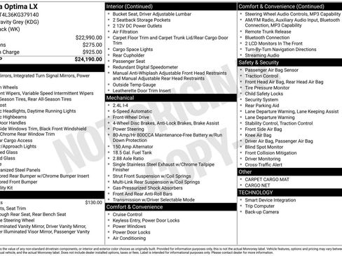 Used 2019 Kia Optima LX image 3