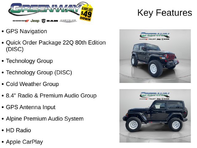 Used 2021 Jeep Wrangler Sport AWD/4WD image 2