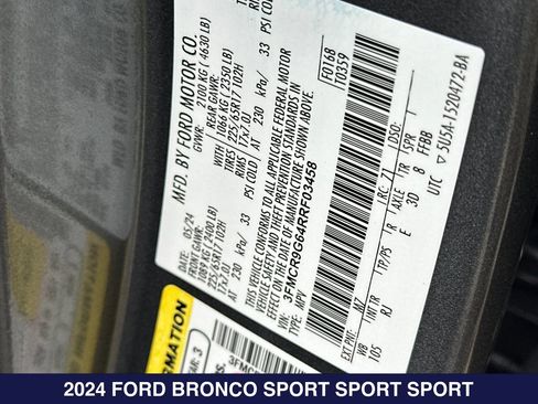 Used 2024 Ford Bronco Sport Heritage AWD/4WD image 30