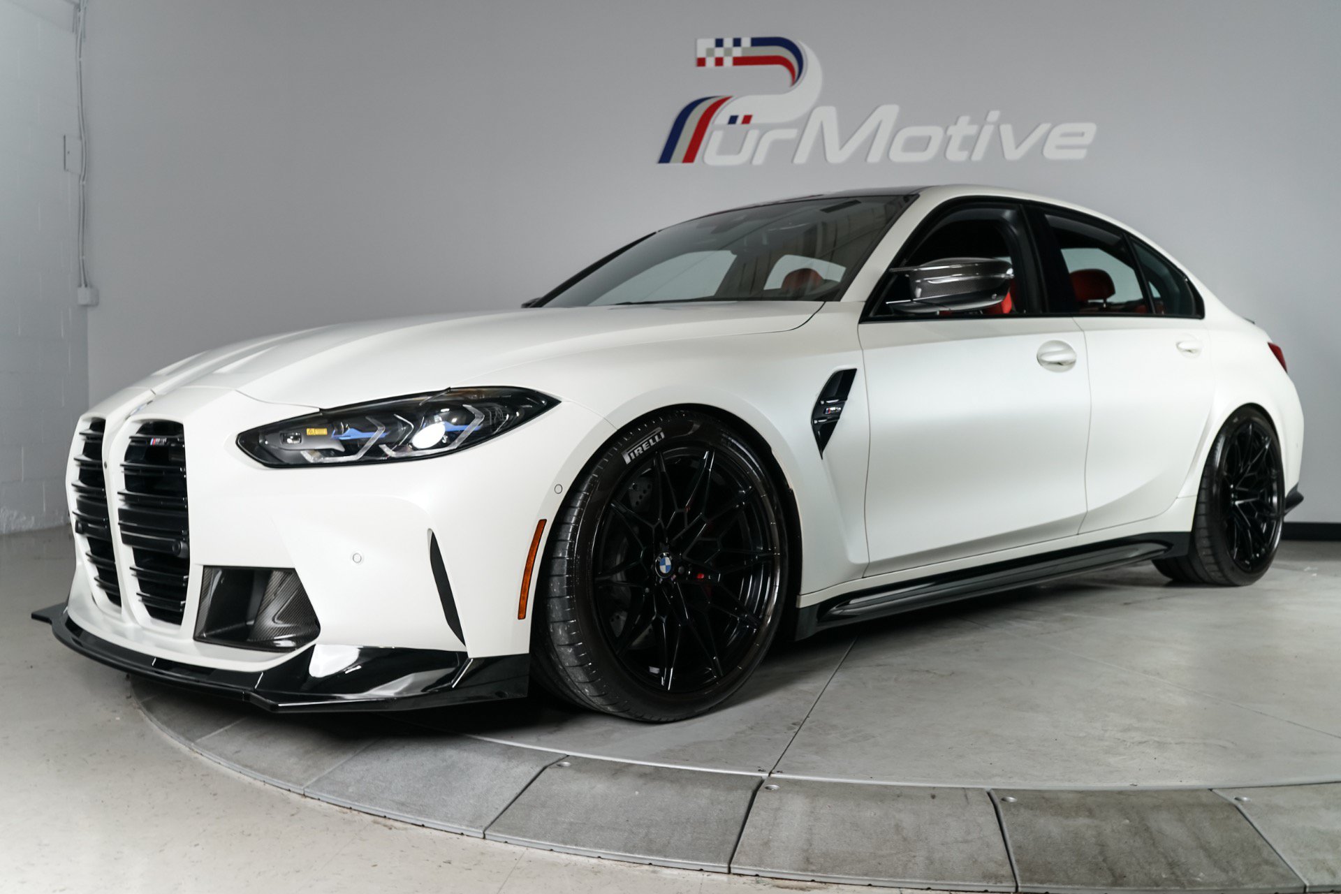 Used 2021 BMW M3 w/ M Carbon Exterior Package RWD image 1