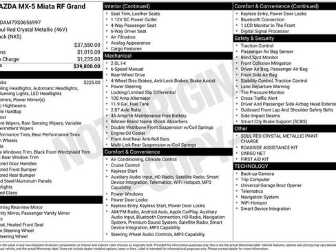 New 2025 MAZDA MX-5 Miata RF Grand Touring image 28